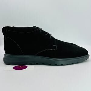 ECCO Men's CS20 Hybrid Plain Toe Black Nubuck Leather Chukka Boots Size 45 EU